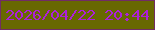 文字の大きさ：5、枠の色：712c65、背景の色：686801、文字の色：ac20da 無料ブログパーツのブログ時計