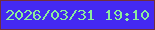 文字の大きさ：1、枠の色：712f3d、背景の色：4429f2、文字の色：8bec9c 無料ブログパーツのブログ時計