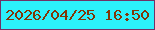 文字の大きさ：3、枠の色：713267、背景の色：2cf1fb、文字の色：813607 無料ブログパーツのブログ時計