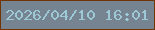 文字の大きさ：5、枠の色：713504、背景の色：768491、文字の色：9cc9d5 無料ブログパーツのブログ時計