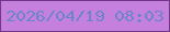 文字の大きさ：2、枠の色：71368a、背景の色：c580de、文字の色：6b84ca 無料ブログパーツのブログ時計