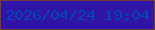 文字の大きさ：1、枠の色：713d44、背景の色：3013a7、文字の色：0243b4 無料ブログパーツのブログ時計