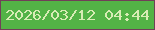 文字の大きさ：2、枠の色：713f58、背景の色：53b346、文字の色：d8ecb4 無料ブログパーツのブログ時計