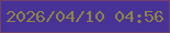 文字の大きさ：2、枠の色：714171、背景の色：473296、文字の色：8e8346 無料ブログパーツのブログ時計