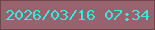 文字の大きさ：4、枠の色：714649、背景の色：98626e、文字の色：3de6dd 無料ブログパーツのブログ時計