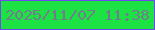 文字の大きさ：5、枠の色：7148ef、背景の色：1de244、文字の色：737c8f 無料ブログパーツのブログ時計