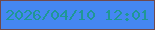 文字の大きさ：4、枠の色：71494c、背景の色：4587f2、文字の色：1f9795 無料ブログパーツのブログ時計