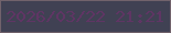 文字の大きさ：2、枠の色：71626b、背景の色：404153、文字の色：5f3564 無料ブログパーツのブログ時計