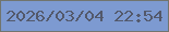 文字の大きさ：4、枠の色：71756e、背景の色：7d9ad1、文字の色：53596b 無料ブログパーツのブログ時計