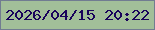 文字の大きさ：5、枠の色：717c91、背景の色：a2bf99、文字の色：19035b 無料ブログパーツのブログ時計