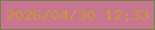 文字の大きさ：2、枠の色：718444、背景の色：c77591、文字の色：c69732 無料ブログパーツのブログ時計