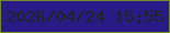 文字の大きさ：3、枠の色：718a23、背景の色：291a88、文字の色：1a281b 無料ブログパーツのブログ時計