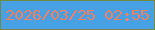 文字の大きさ：2、枠の色：718a42、背景の色：47a1e4、文字の色：f97f64 無料ブログパーツのブログ時計