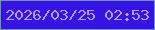 文字の大きさ：3、枠の色：7191bf、背景の色：3714e6、文字の色：b99cf0 無料ブログパーツのブログ時計