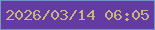 文字の大きさ：3、枠の色：7196c1、背景の色：633ba3、文字の色：c7b57e 無料ブログパーツのブログ時計