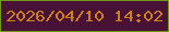 文字の大きさ：3、枠の色：719916、背景の色：481237、文字の色：d08113 無料ブログパーツのブログ時計