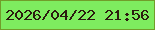 文字の大きさ：5、枠の色：719d2a、背景の色：7eec5f、文字の色：2c1b0f 無料ブログパーツのブログ時計