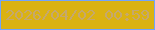 文字の大きさ：2、枠の色：71a4fd、背景の色：dab212、文字の色：c5a86d 無料ブログパーツのブログ時計