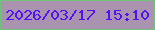 文字の大きさ：3、枠の色：71c37a、背景の色：aa93af、文字の色：5411f9 無料ブログパーツのブログ時計