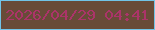 文字の大きさ：2、枠の色：71c4e7、背景の色：684b38、文字の色：ab3469 無料ブログパーツのブログ時計