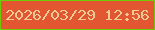 文字の大きさ：4、枠の色：71ca06、背景の色：e25732、文字の色：fbc993 無料ブログパーツのブログ時計