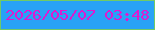 文字の大きさ：5、枠の色：71ca66、背景の色：29a2f6、文字の色：de1acf 無料ブログパーツのブログ時計