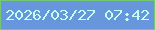 文字の大きさ：5、枠の色：71ca71、背景の色：6796dd、文字の色：bffff4 無料ブログパーツのブログ時計