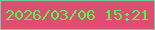文字の大きさ：1、枠の色：71caa2、背景の色：dd4e70、文字の色：4ff751 無料ブログパーツのブログ時計