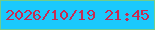 文字の大きさ：1、枠の色：71cc8b、背景の色：1bc9fc、文字の色：c82b51 無料ブログパーツのブログ時計