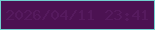 文字の大きさ：1、枠の色：71d0cf、背景の色：4c1252、文字の色：561a5e 無料ブログパーツのブログ時計