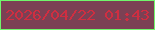 文字の大きさ：1、枠の色：71f66c、背景の色：7b4154、文字の色：cf2e41 無料ブログパーツのブログ時計