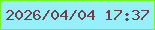 文字の大きさ：2、枠の色：71fa18、背景の色：96effb、文字の色：753f4a 無料ブログパーツのブログ時計