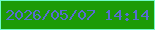 文字の大きさ：5、枠の色：71fbc8、背景の色：1c9b06、文字の色：566dd0 無料ブログパーツのブログ時計