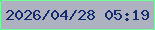 文字の大きさ：5、枠の色：71fe99、背景の色：aeb1bf、文字の色：142c6b 無料ブログパーツのブログ時計