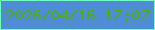 文字の大きさ：4、枠の色：71febe、背景の色：4e8dd2、文字の色：52a91c 無料ブログパーツのブログ時計
