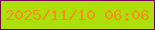 文字の大きさ：1、枠の色：72005b、背景の色：ade00b、文字の色：f5911b 無料ブログパーツのブログ時計