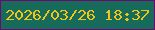 文字の大きさ：2、枠の色：720771、背景の色：166b5a、文字の色：f1c417 無料ブログパーツのブログ時計