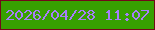 文字の大きさ：5、枠の色：720819、背景の色：37a001、文字の色：a77efa 無料ブログパーツのブログ時計