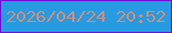 文字の大きさ：2、枠の色：720dd5、背景の色：269be2、文字の色：cf8e7a 無料ブログパーツのブログ時計