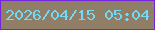 文字の大きさ：5、枠の色：7226dc、背景の色：907e67、文字の色：72d9f7 無料ブログパーツのブログ時計