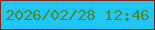 文字の大きさ：4、枠の色：722b20、背景の色：1fc6f6、文字の色：4a8932 無料ブログパーツのブログ時計