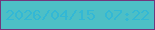 文字の大きさ：3、枠の色：72367c、背景の色：4dbfc6、文字の色：33b8d5 無料ブログパーツのブログ時計