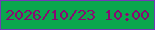 文字の大きさ：4、枠の色：7239b7、背景の色：0ba74d、文字の色：8a0871 無料ブログパーツのブログ時計