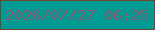 文字の大きさ：5、枠の色：72432c、背景の色：009c94、文字の色：865770 無料ブログパーツのブログ時計