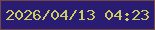 文字の大きさ：4、枠の色：724945、背景の色：2a1c72、文字の色：cccb62 無料ブログパーツのブログ時計