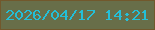 文字の大きさ：5、枠の色：72582c、背景の色：686e49、文字の色：24bfd8 無料ブログパーツのブログ時計