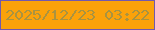 文字の大きさ：3、枠の色：7259ae、背景の色：fba20a、文字の色：a99340 無料ブログパーツのブログ時計