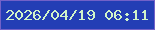 文字の大きさ：2、枠の色：7261c8、背景の色：233eb5、文字の色：d1f4c9 無料ブログパーツのブログ時計