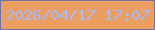 文字の大きさ：2、枠の色：72719f、背景の色：ec9d60、文字の色：a4bafe 無料ブログパーツのブログ時計