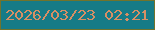 文字の大きさ：5、枠の色：72732c、背景の色：167b87、文字の色：d78f64 無料ブログパーツのブログ時計